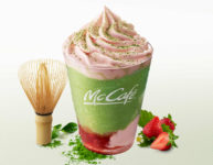 マクドナルド／マックカフェで「いちご抹茶フラッペ」期間限定発売