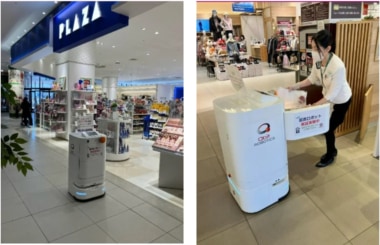 イーアス高尾／配送ロボットを活用した実証実験、館内の物流効率化を目指す